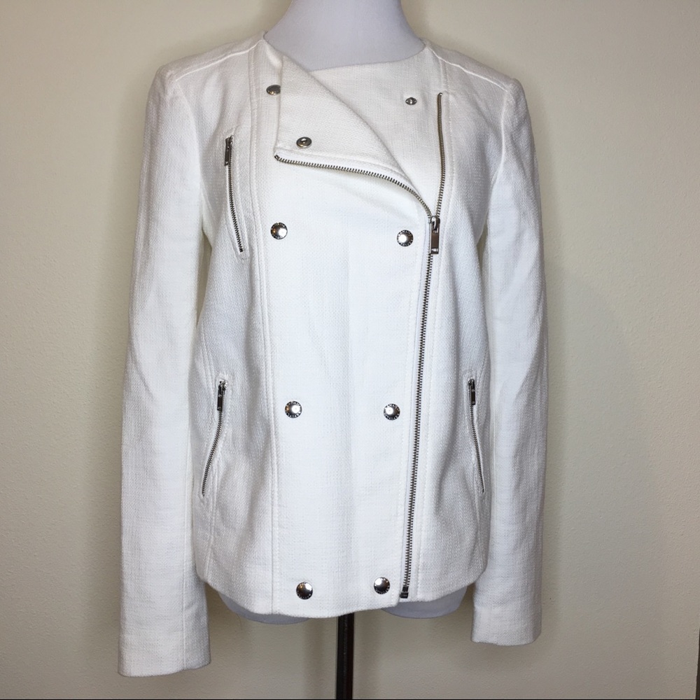 Banana Republic Tweed Moto Jacket